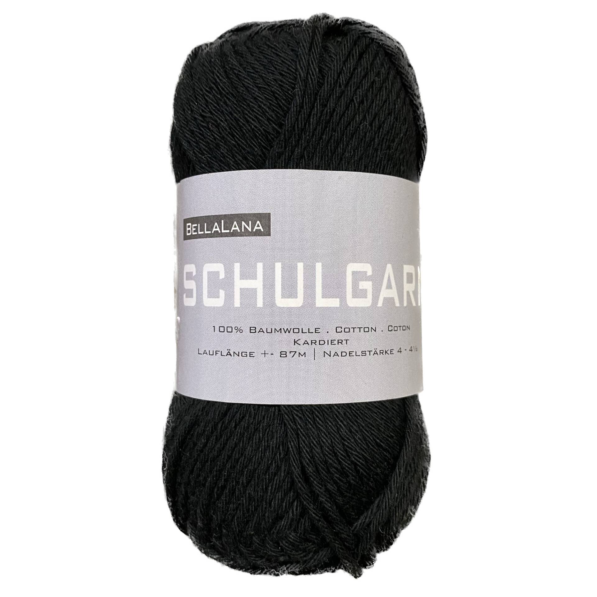 BellaLana Schulgarn 50gr. , schwarz von Stoffe Hemmers