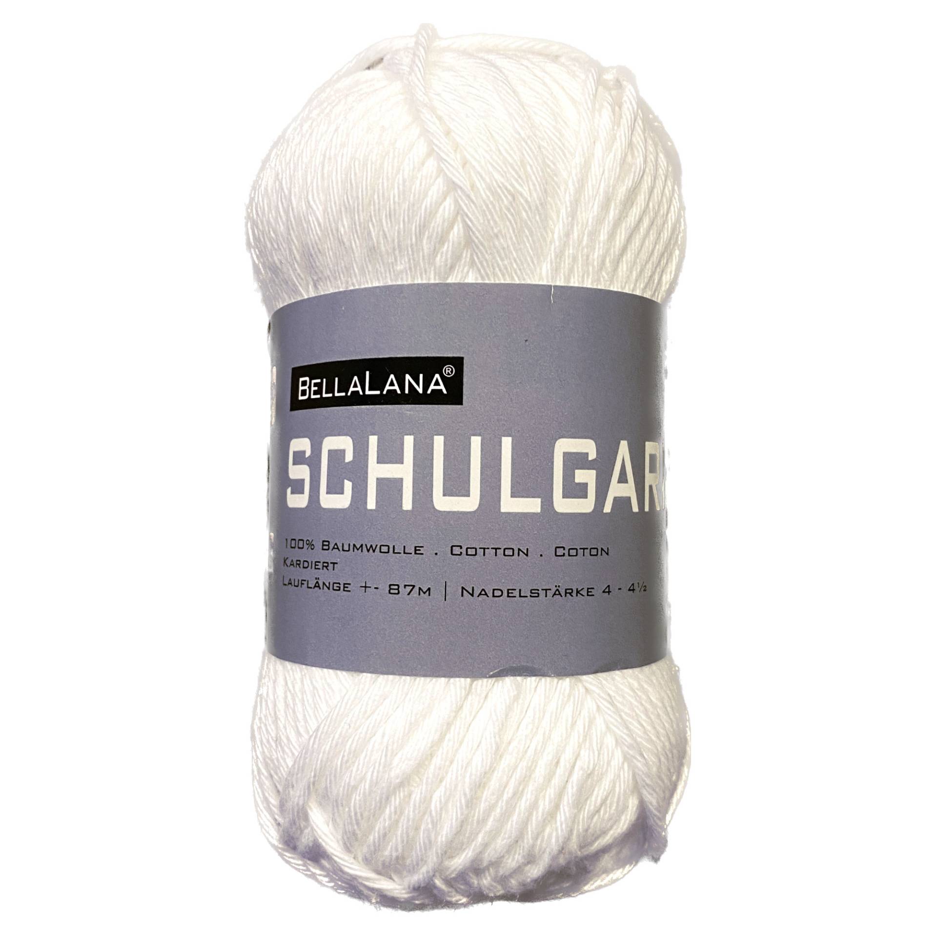 BellaLana Schulgarn 50gr. , weiss von Stoffe Hemmers