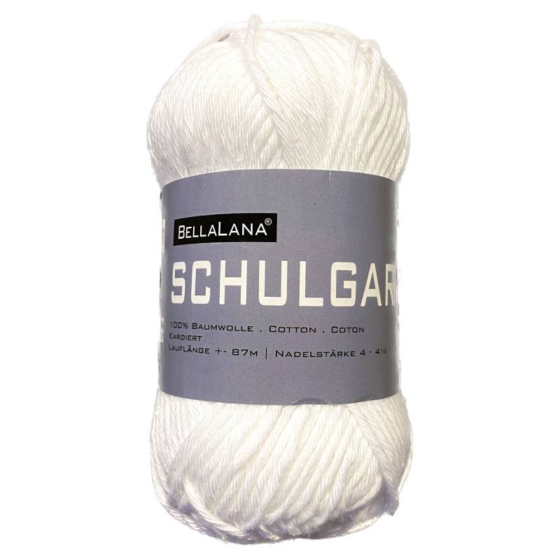 BellaLana Schulgarn 50gr. , weiss von Stoffe Hemmers