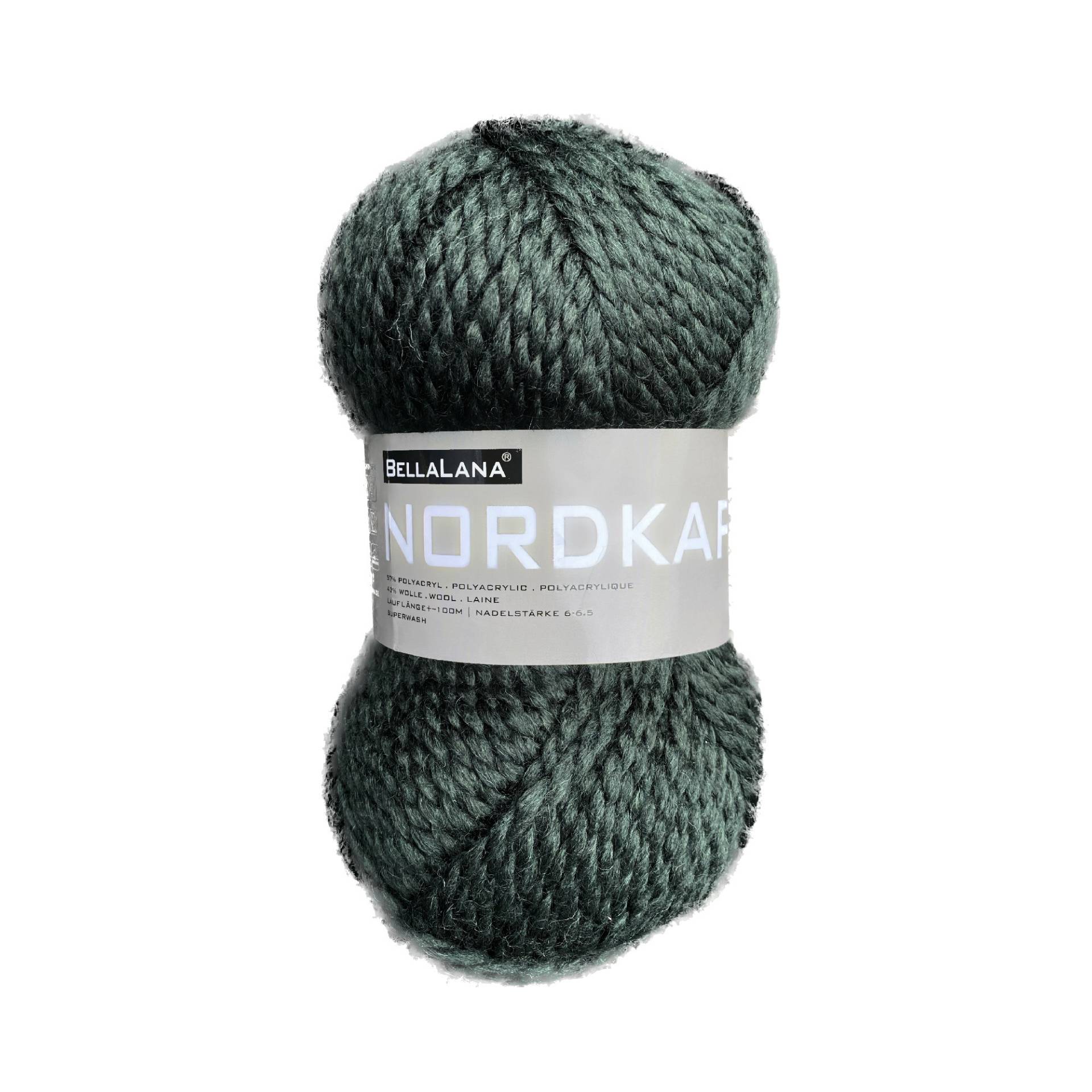 BellaLana Wolle Nordkap 100gr. , dunkelgrün BellaLana Wolle Nordkap 100gr. , dunkelgrün von Stoffe Hemmers