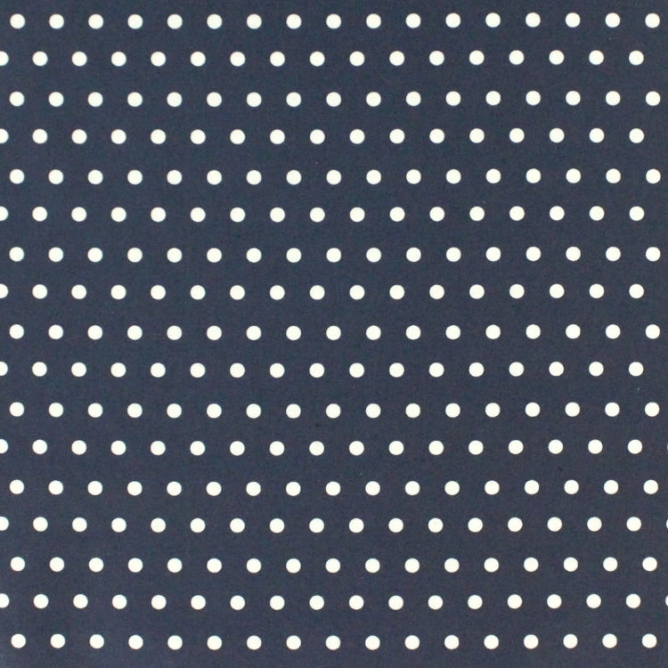 Beschichtete Baumwolle Kleine Punkte, marineblau von Stoffe Hemmers