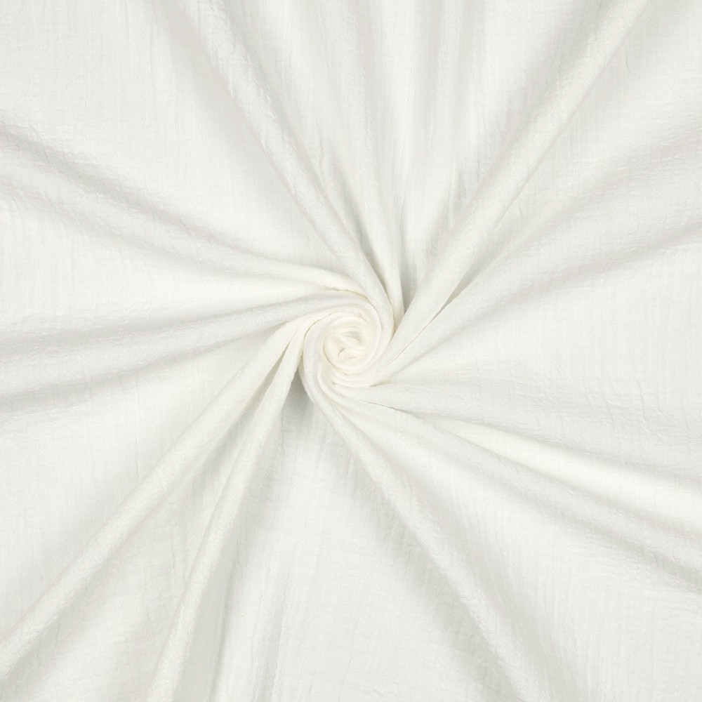 Beschichteter Frottee Jersey uni, weiß von Stoffe Hemmers