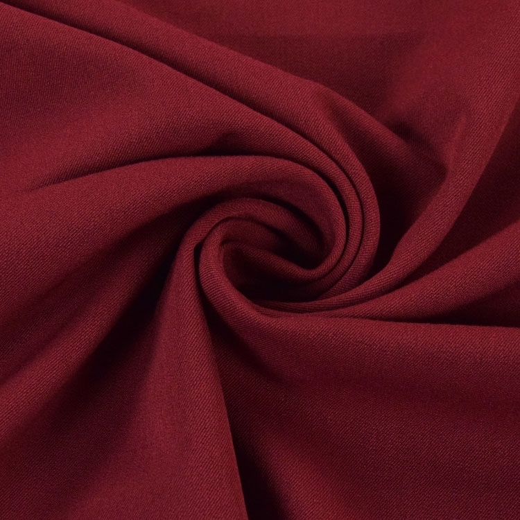 Bi Stretch Gabardine, bordeaux von Stoffe Hemmers
