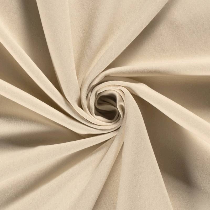 Bi Stretch Gabardine, creme von Stoffe Hemmers