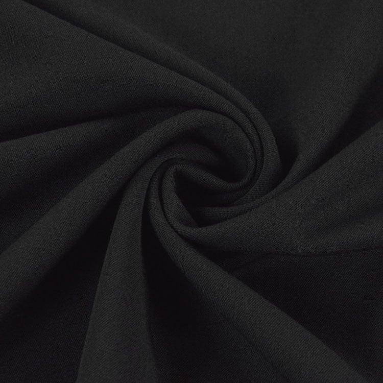 Bi Stretch Gabardine, schwarz von Stoffe Hemmers