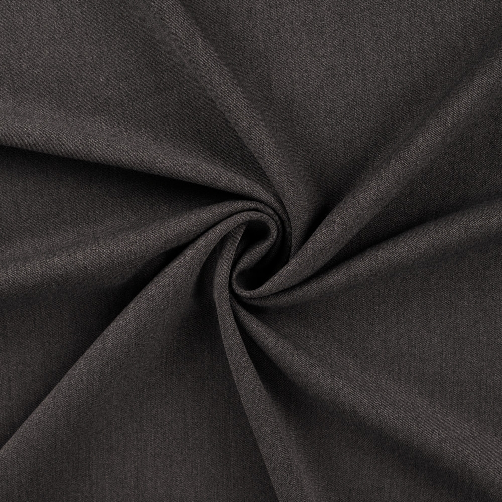 Bi Stretch Gabardine uni, anthrazit meliert Bi Stretch Gabardine uni, anthrazit meliert von Stoffe Hemmers