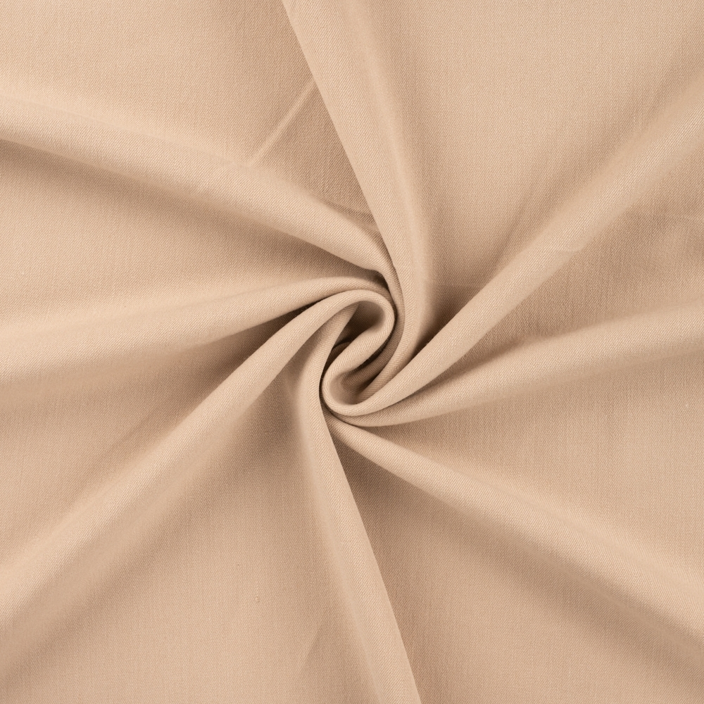 Bi Stretch Gabardine uni, beige Bi Stretch Gabardine uni, beige von Stoffe Hemmers
