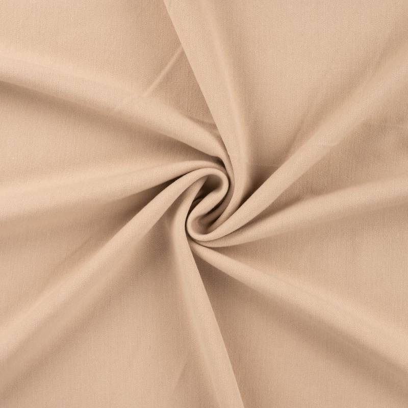 Bi Stretch Gabardine uni, beige von Stoffe Hemmers