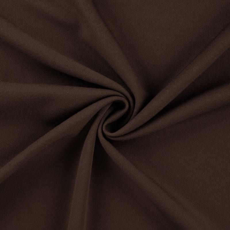 Bi Stretch Gabardine uni, dunkelbraun von Stoffe Hemmers