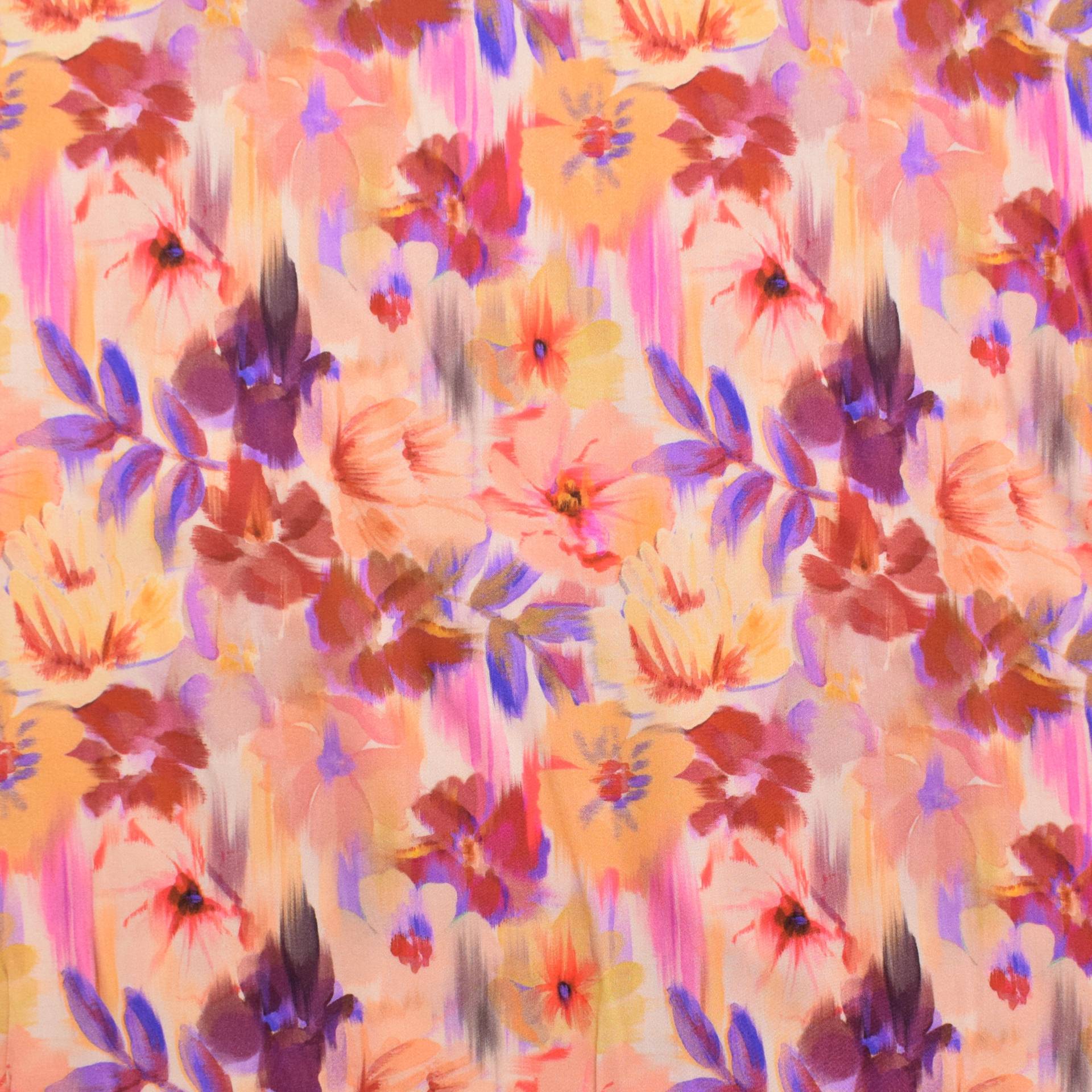 Blusenstoff Blumenliebe, apricot Blusenstoff Blumenliebe, apricot von Stoffe Hemmers