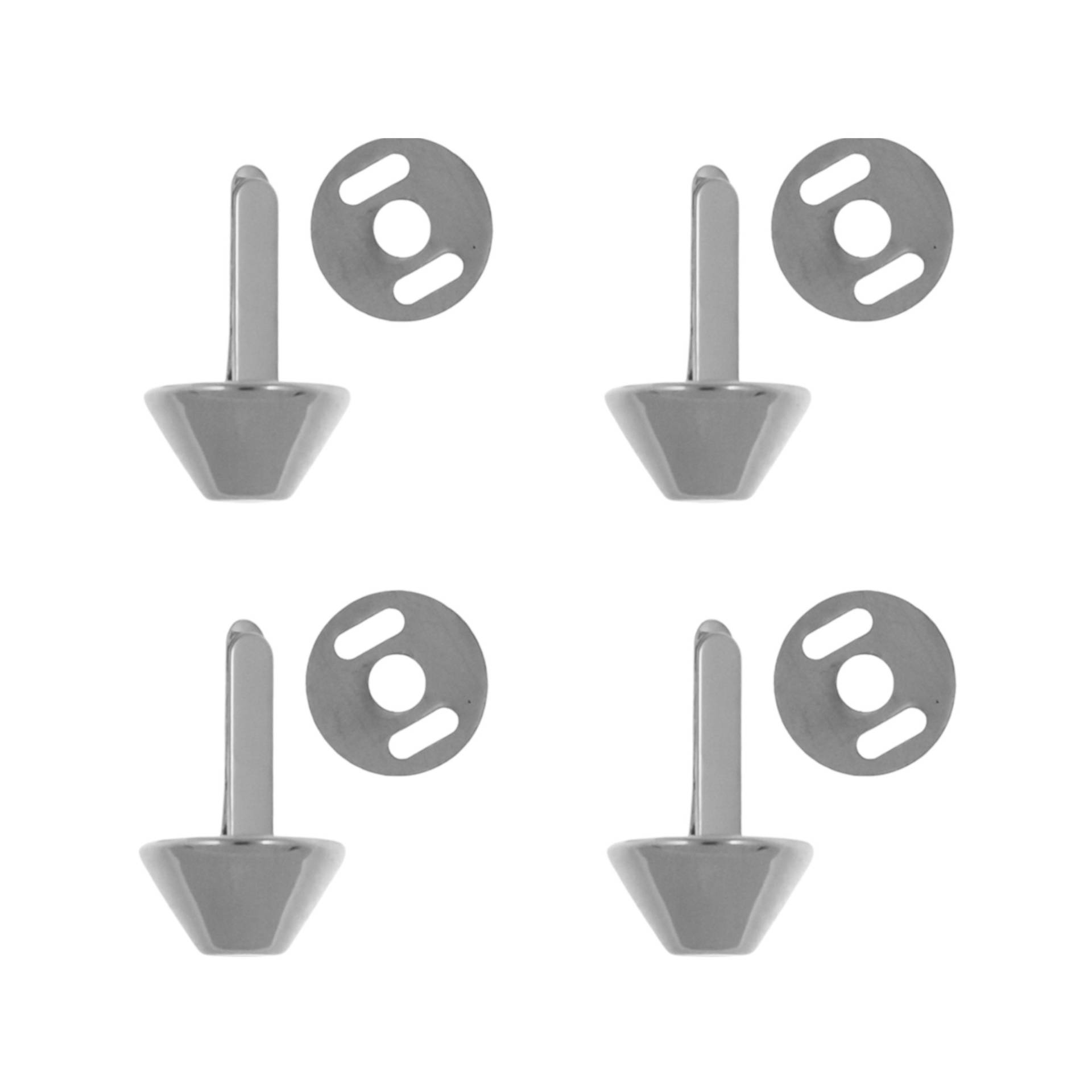 Bodennägel, 4 Stk. silberfarbig Bodennägel, 4 Stk. silberfarbig von Stoffe Hemmers