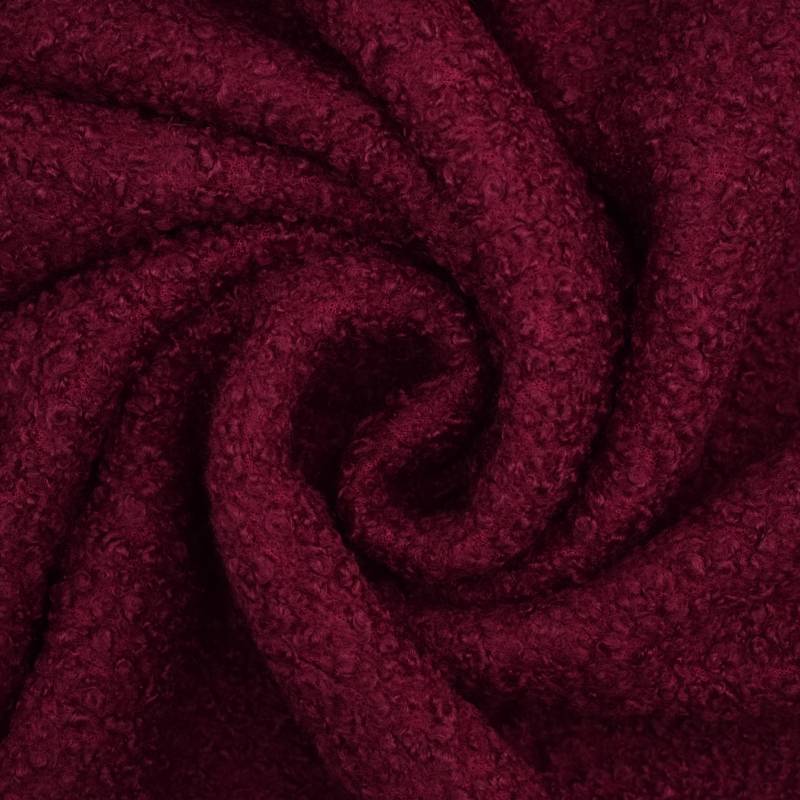 Bouclé uni, weinrot Bouclé uni, weinrot von Stoffe Hemmers