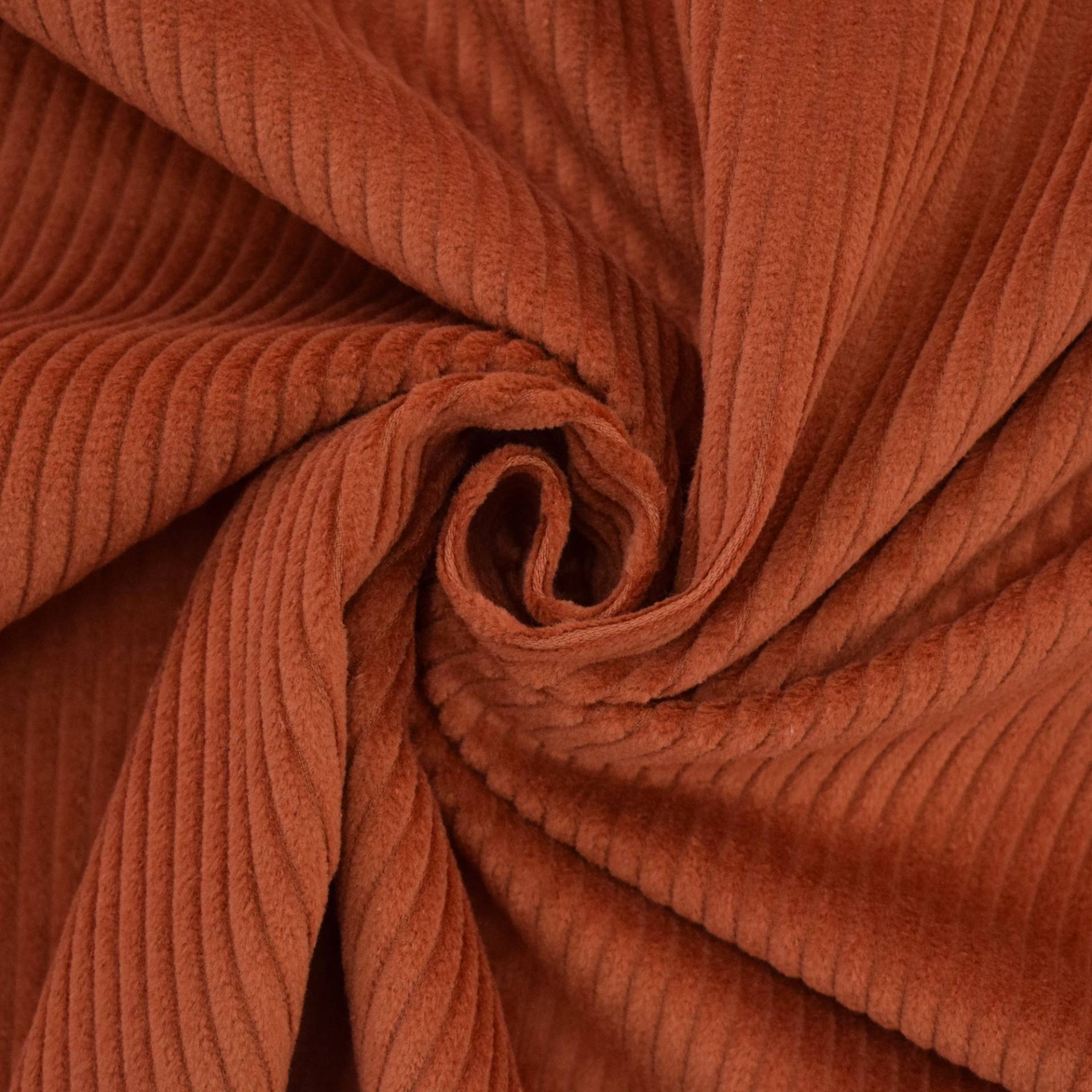 Breitcord Lea washed, terracotta von Stoffe Hemmers