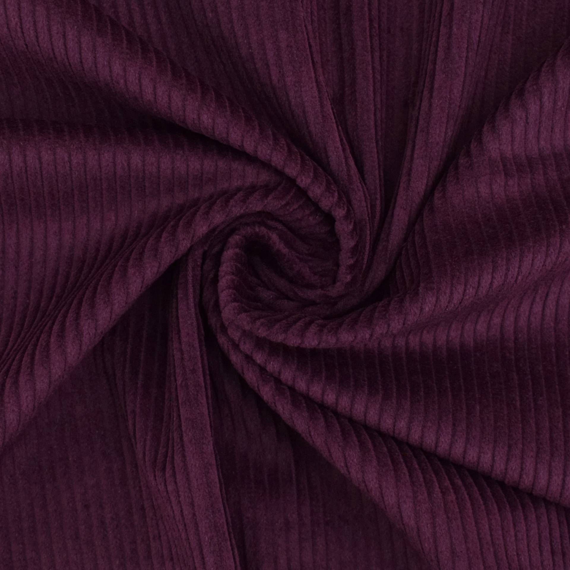 Breitcord aubergine von Stoffe Hemmers