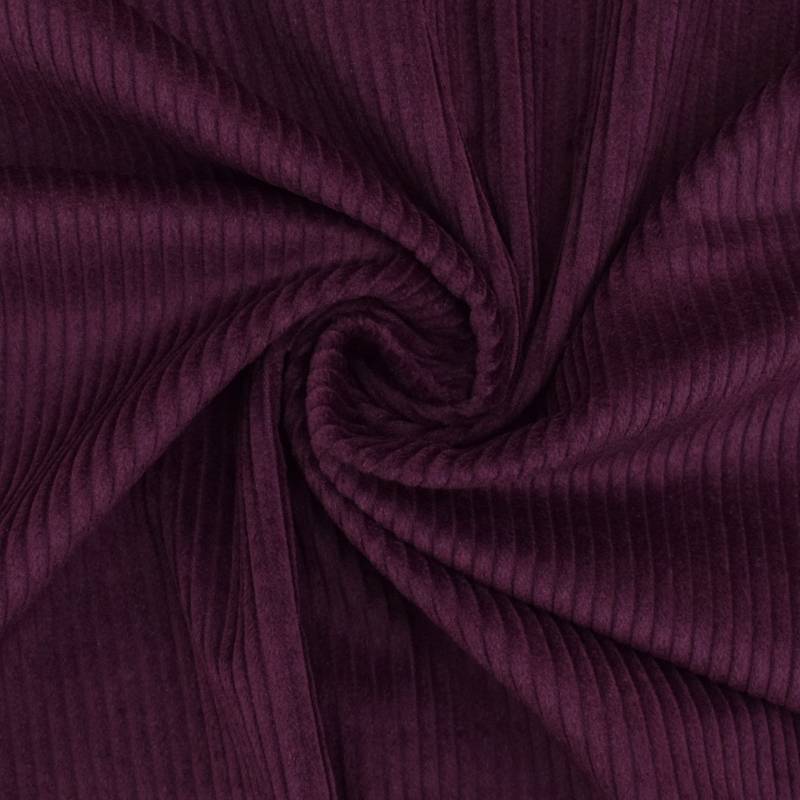 Breitcord aubergine von Stoffe Hemmers