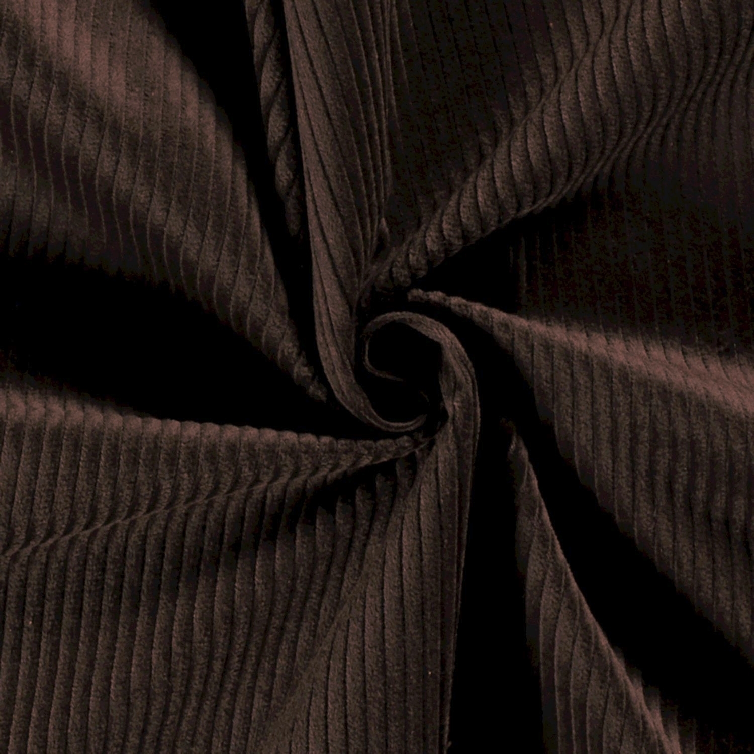 Breitcord dunkelbraun von Stoffe Hemmers