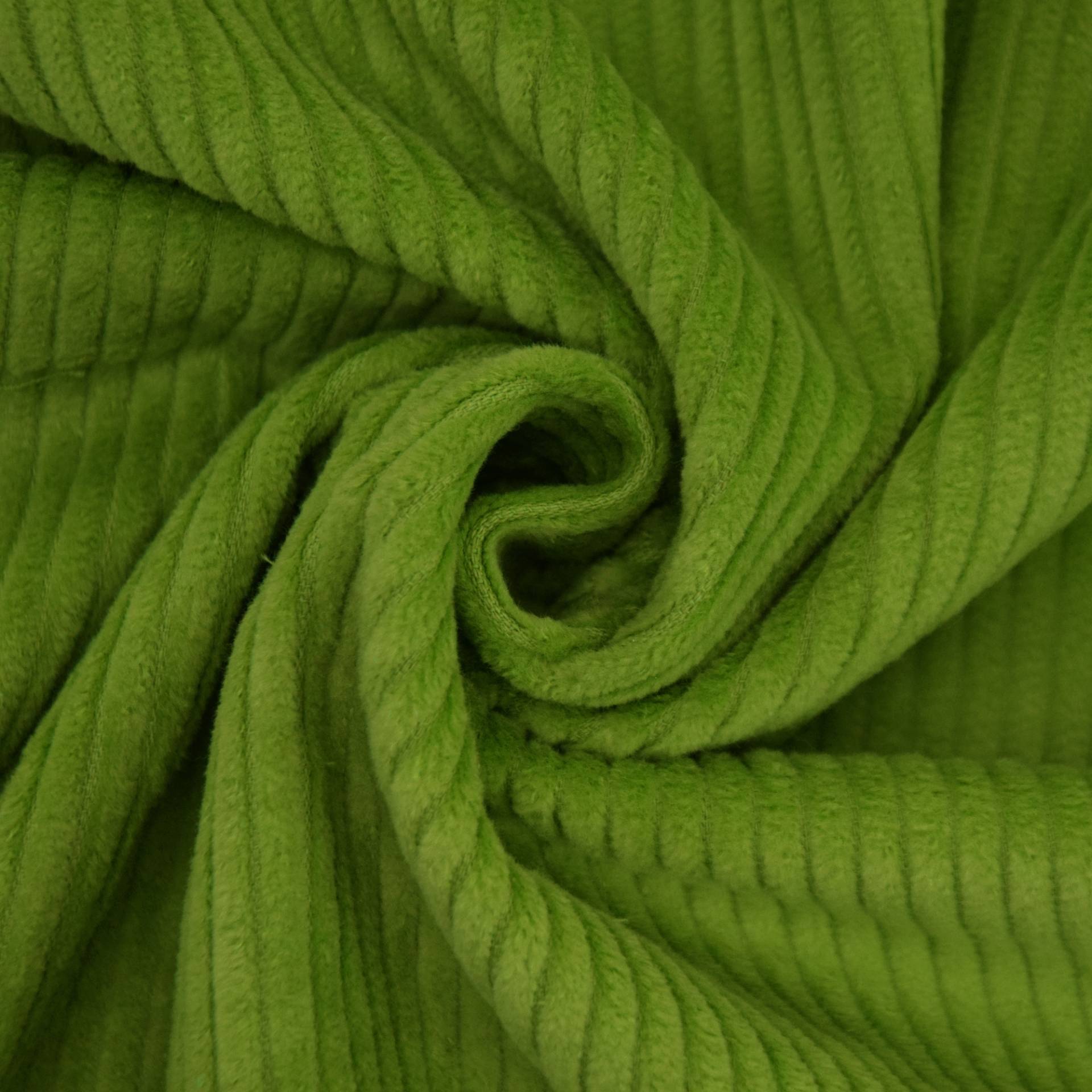 Breitcord grasgrün von Stoffe Hemmers
