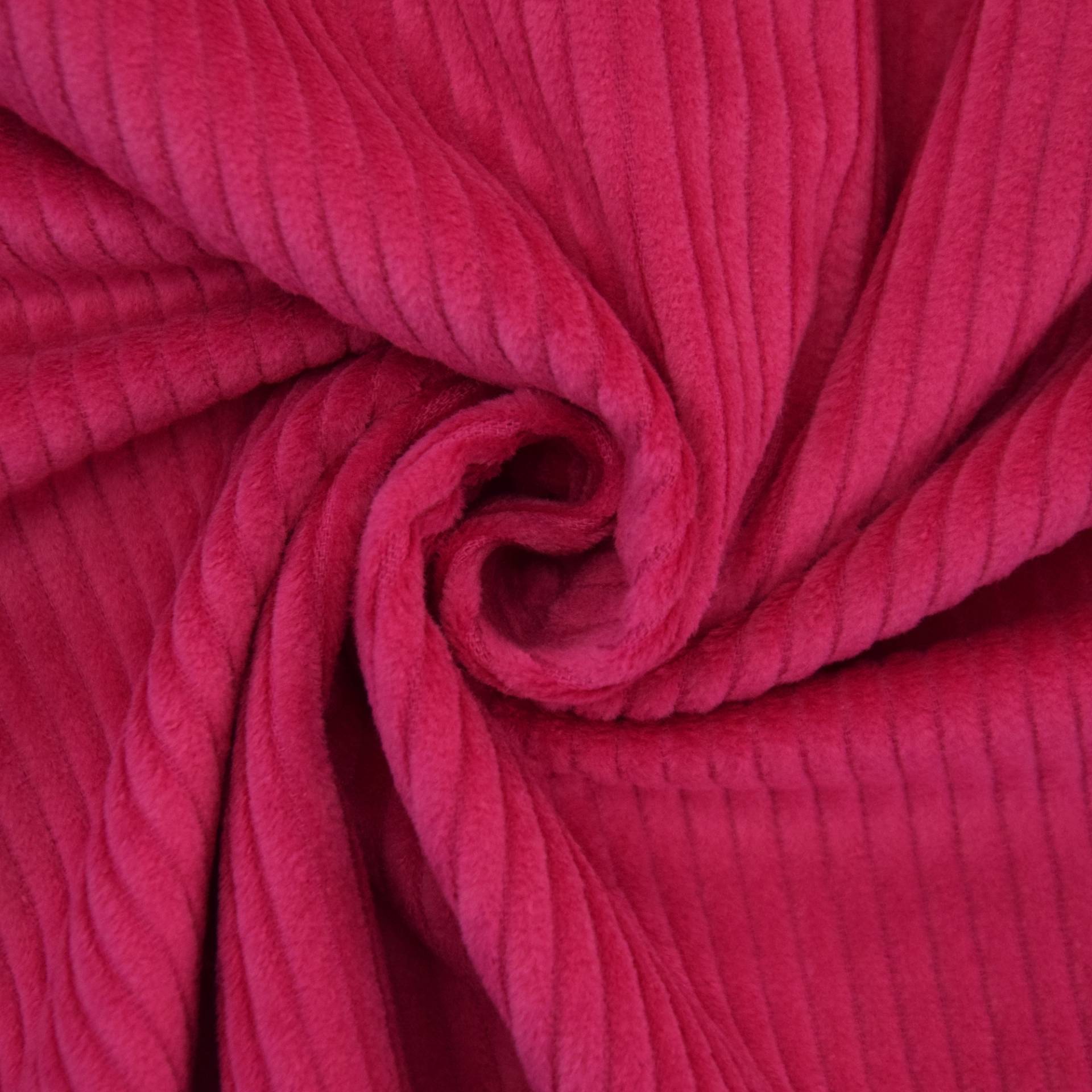 Breitcord pink von Stoffe Hemmers