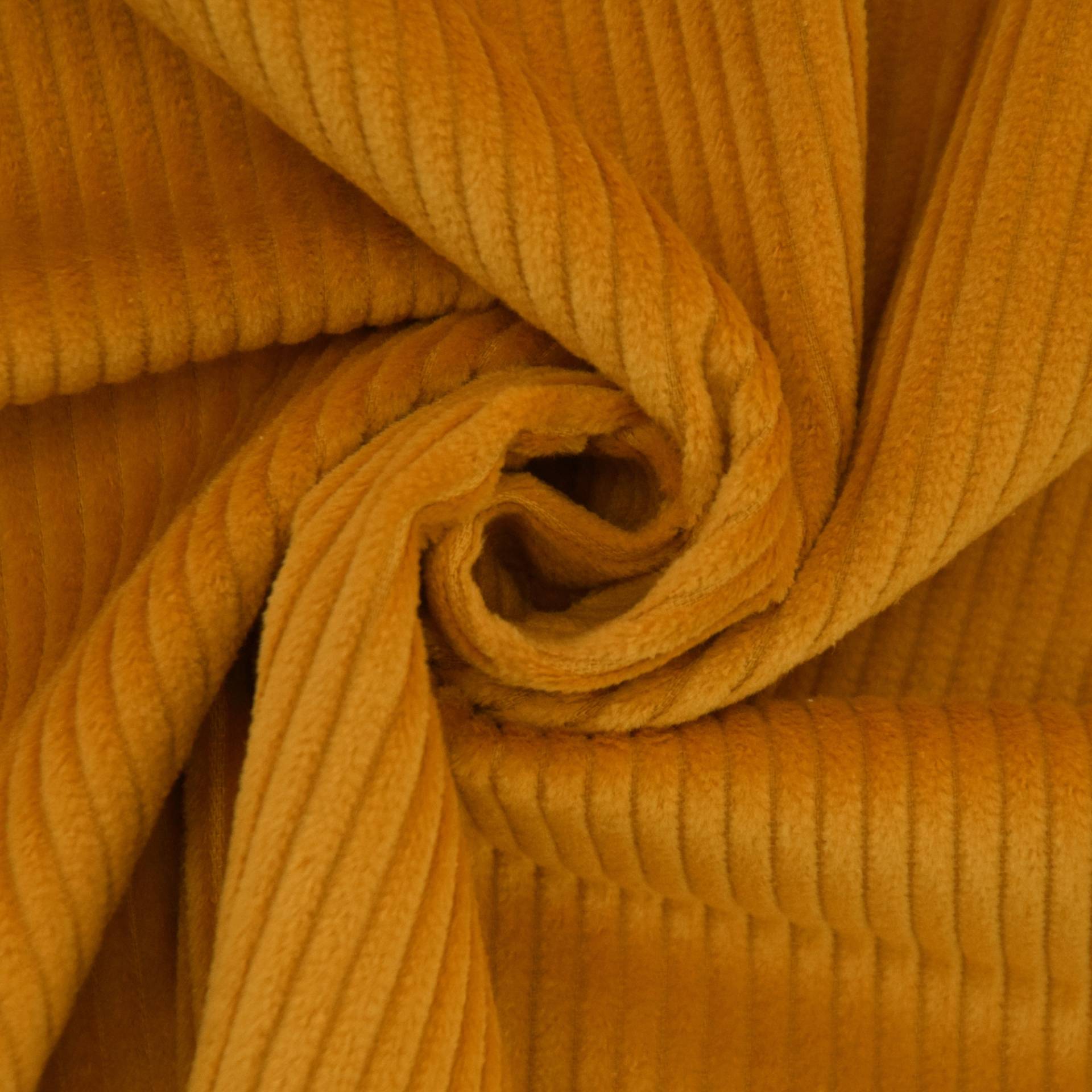 Breitcord senfgelb von Stoffe Hemmers