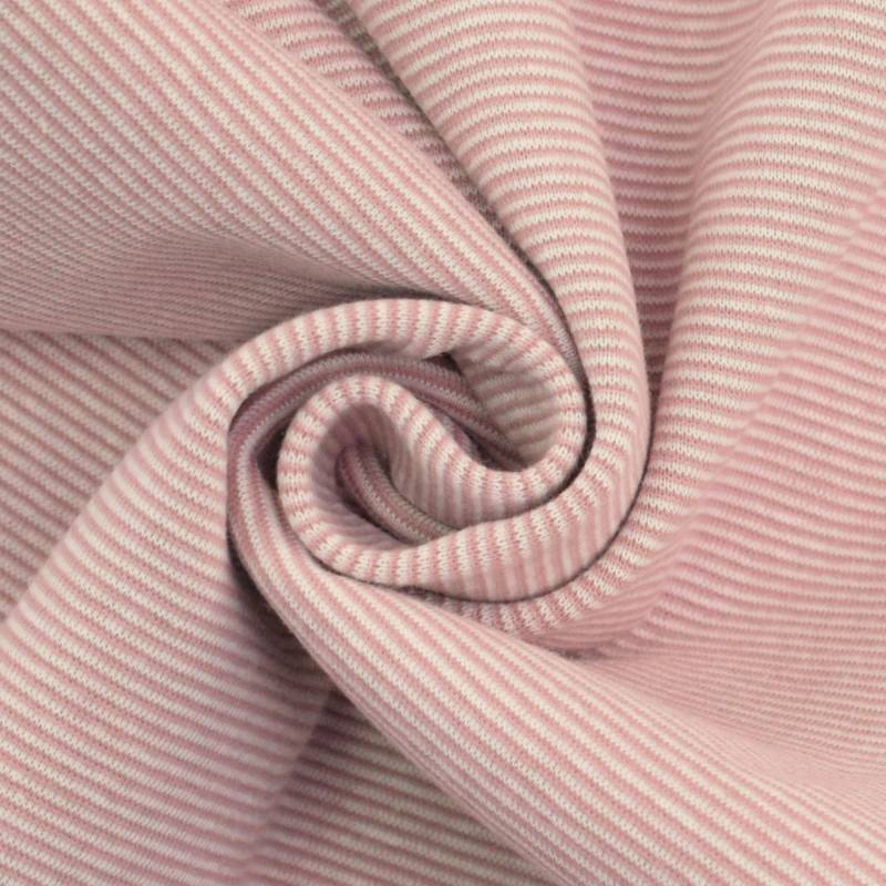Bündchen Emma gestreift, altrosa Bündchen Emma gestreift, altrosa von Stoffe Hemmers