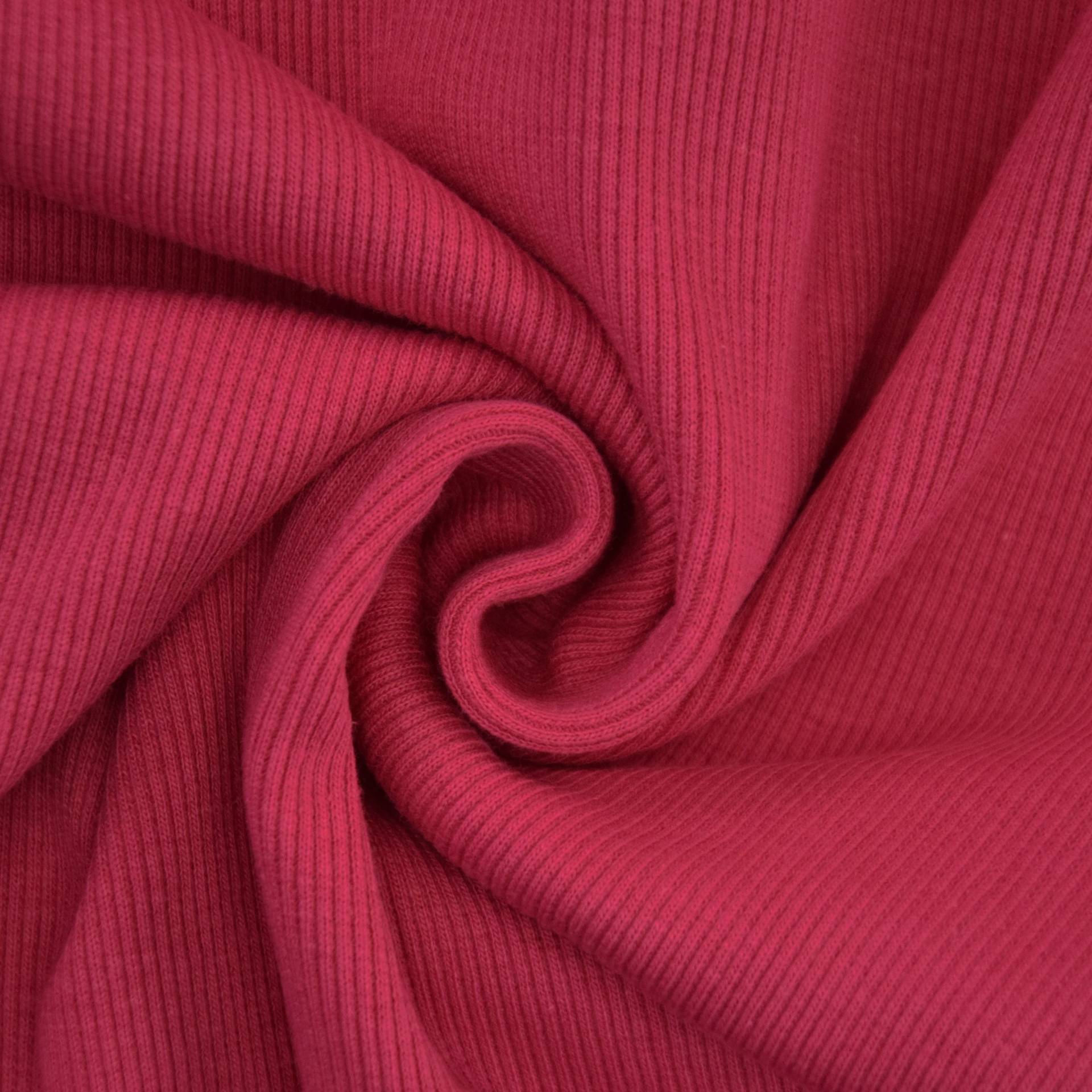 Bündchenstoff gerippt, fuchsia Bündchenstoff gerippt, fuchsia von Stoffe Hemmers