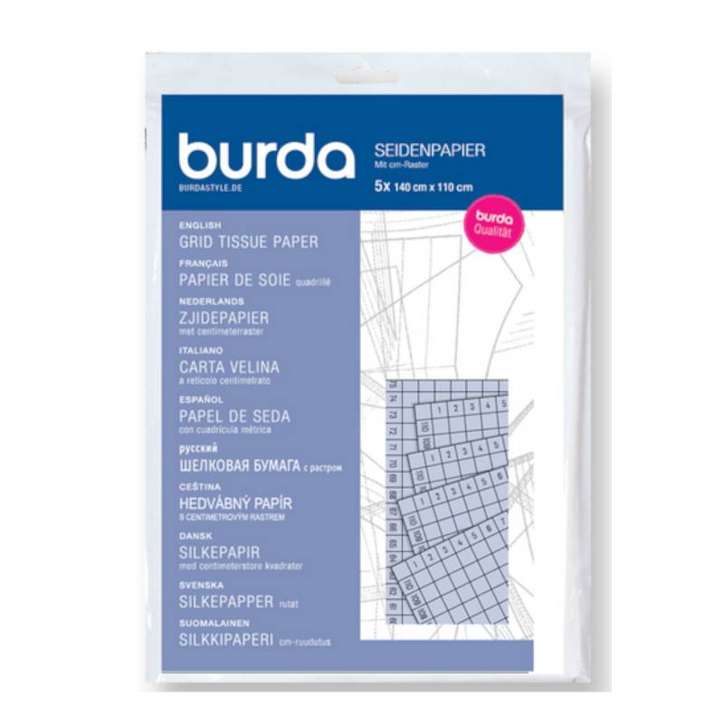 Burda Seidenpapier m. Zentimeterraster Burda Seidenpapier m. Zentimeterraster von Stoffe Hemmers