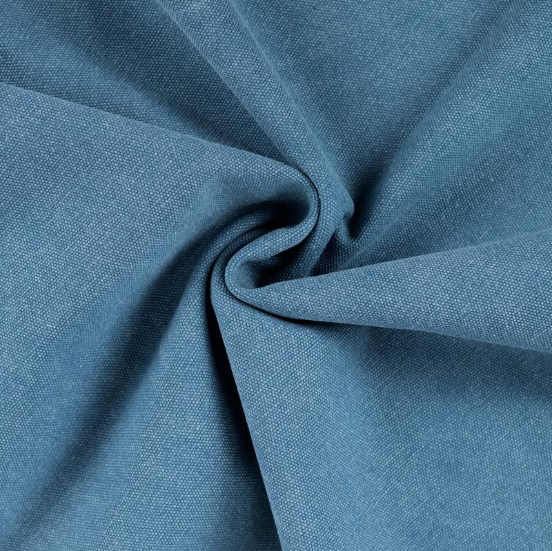 Canvas gewachst wasserabweisend, jeansblau von Stoffe Hemmers
