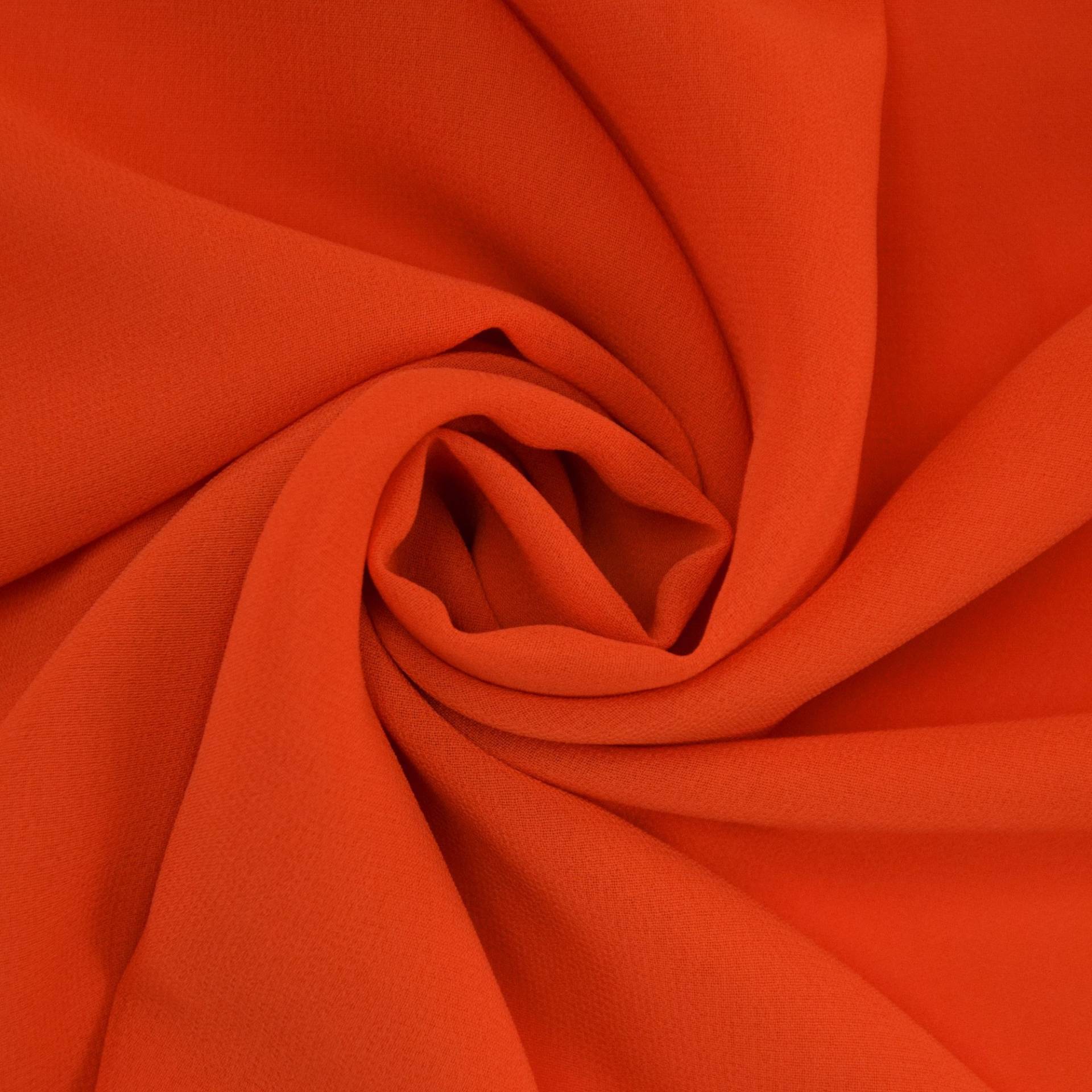 Chiffon uni, orange von Stoffe Hemmers