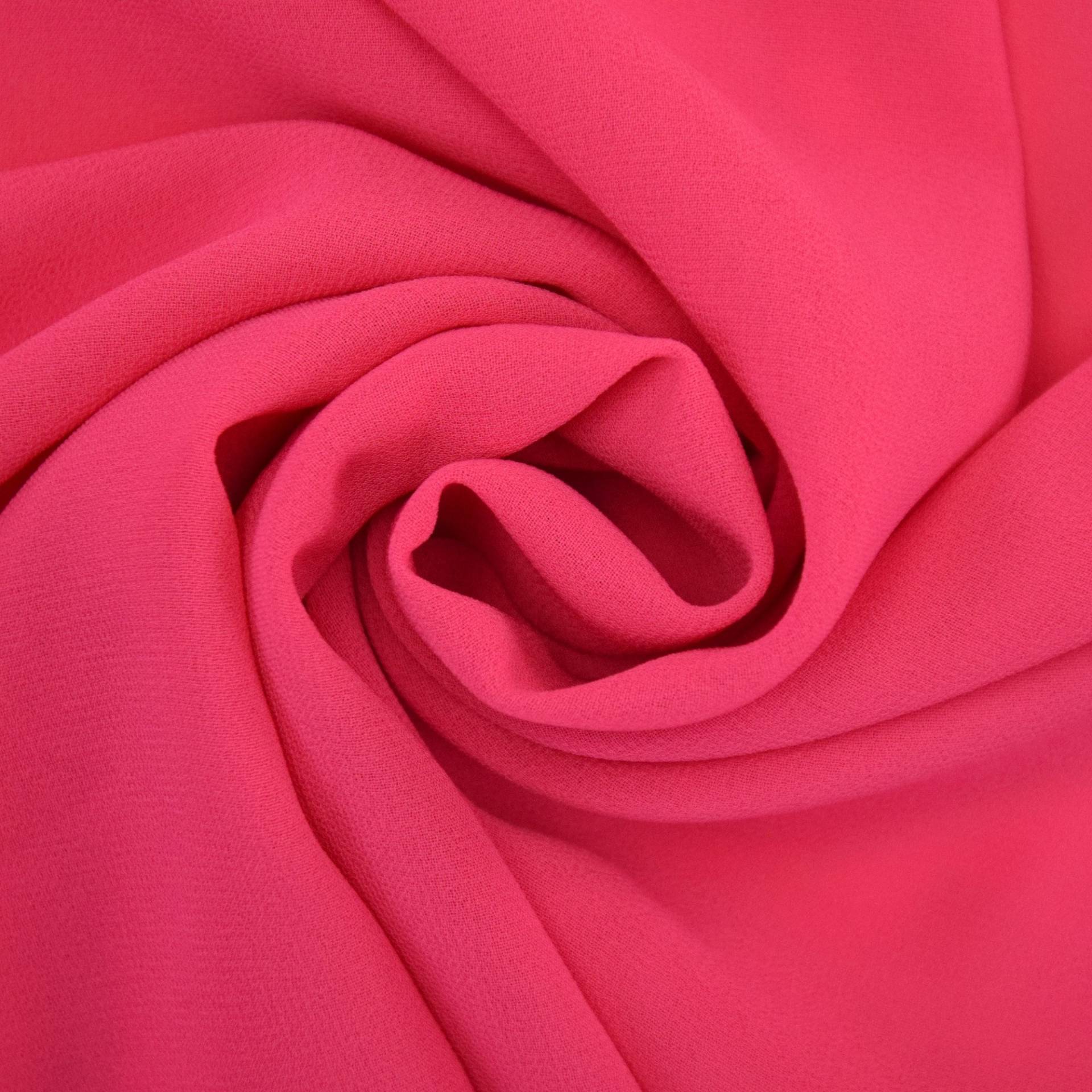 Chiffon uni, pink von Stoffe Hemmers