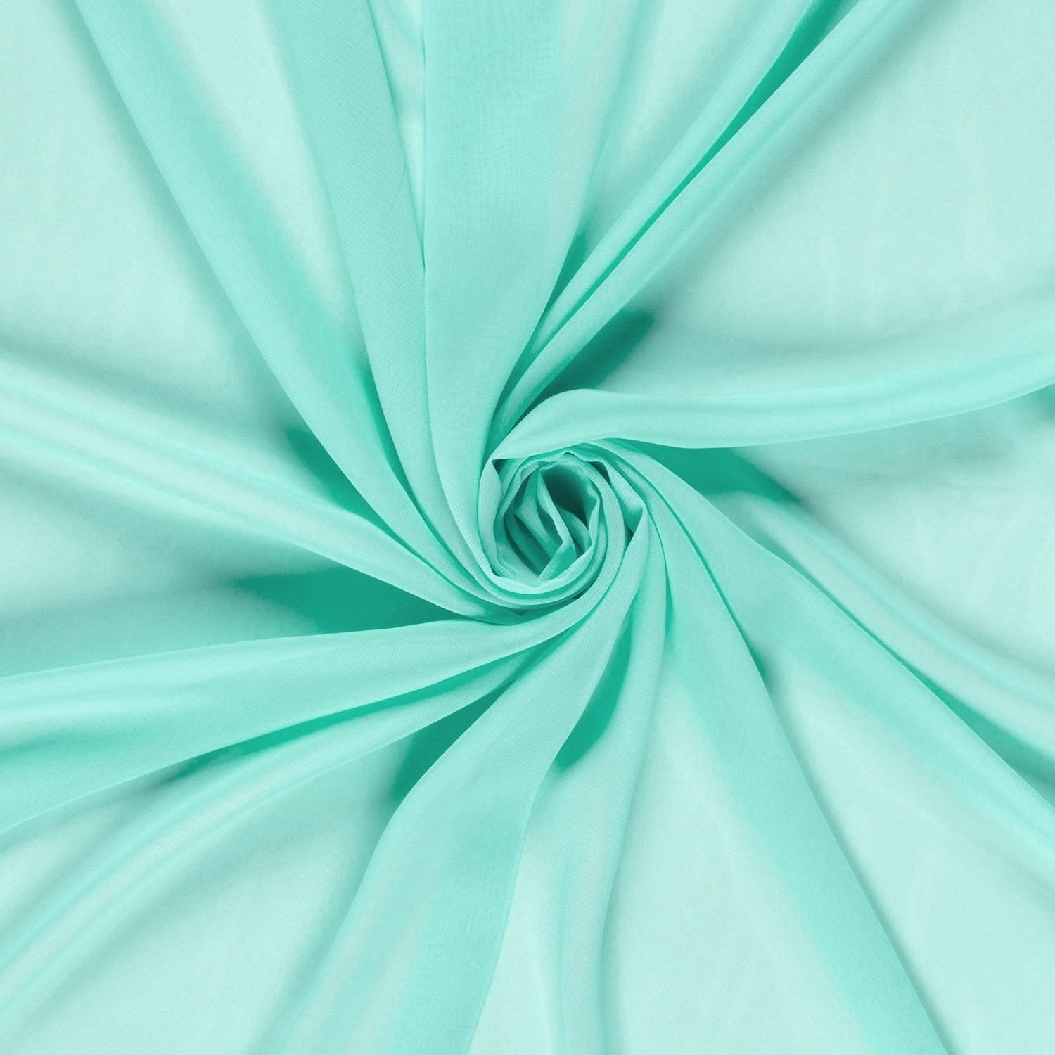 Chiffon blassaqua von Stoffe Hemmers