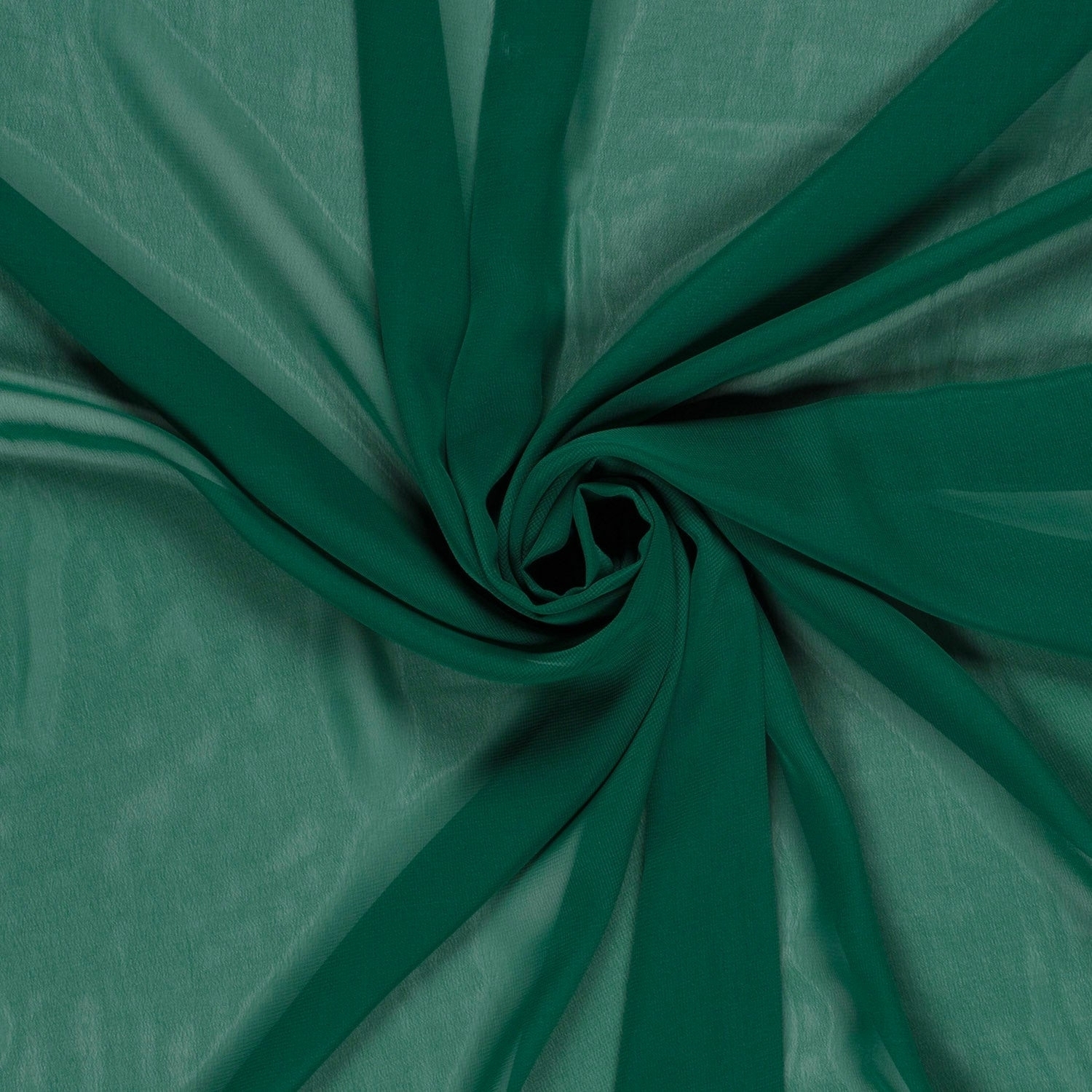 Chiffon dunkelgrün von Stoffe Hemmers