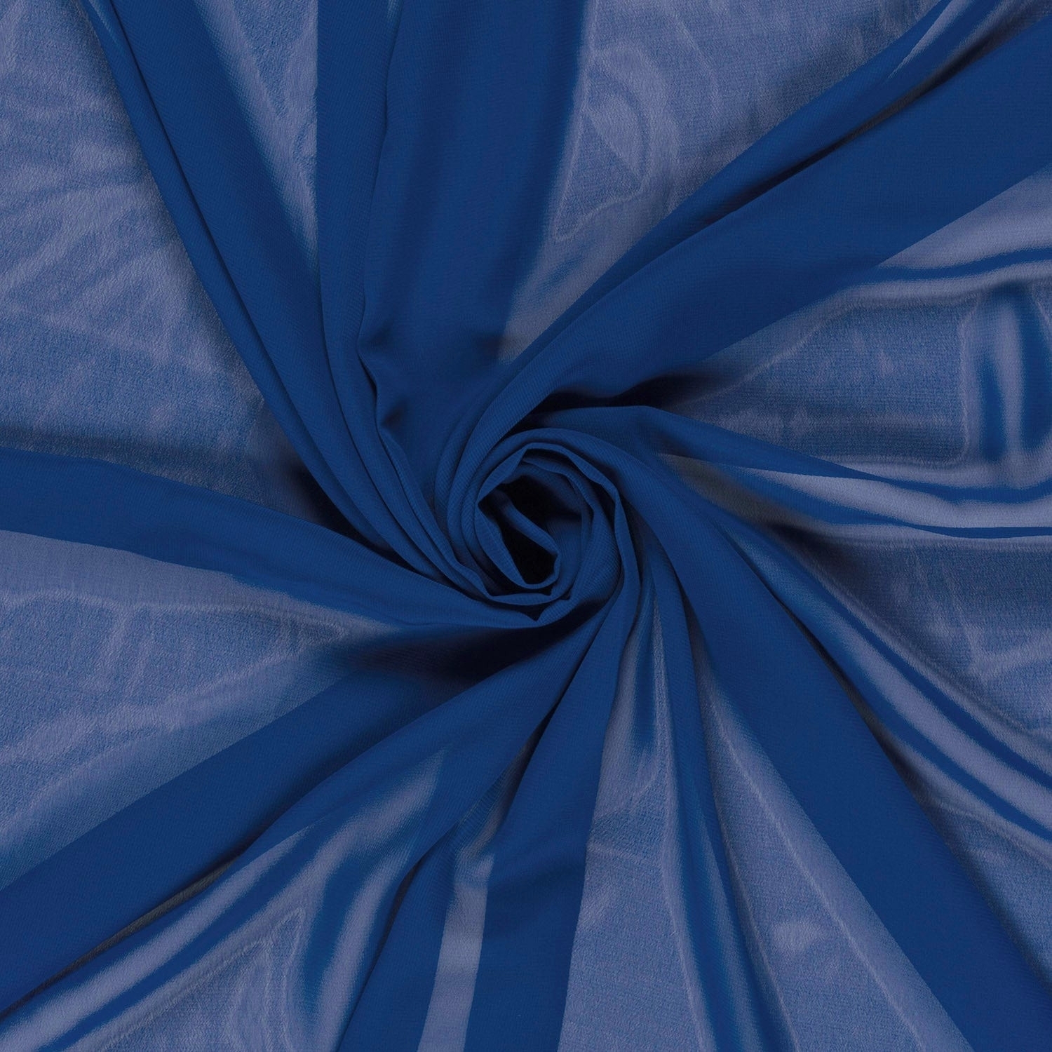 Chiffon royalblau von Stoffe Hemmers