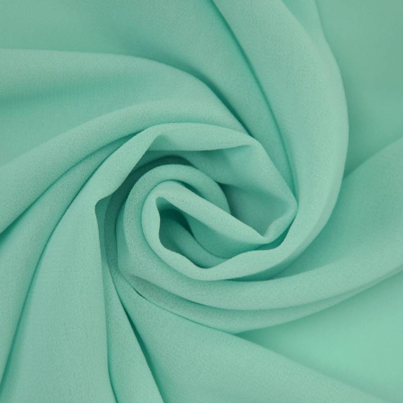 Chiffon uni, mint von Stoffe Hemmers