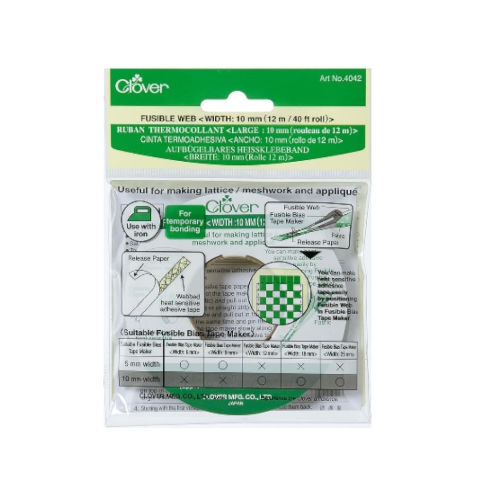 Clover Aufbügelbares Gewebeband 10 mm von Stoffe Hemmers