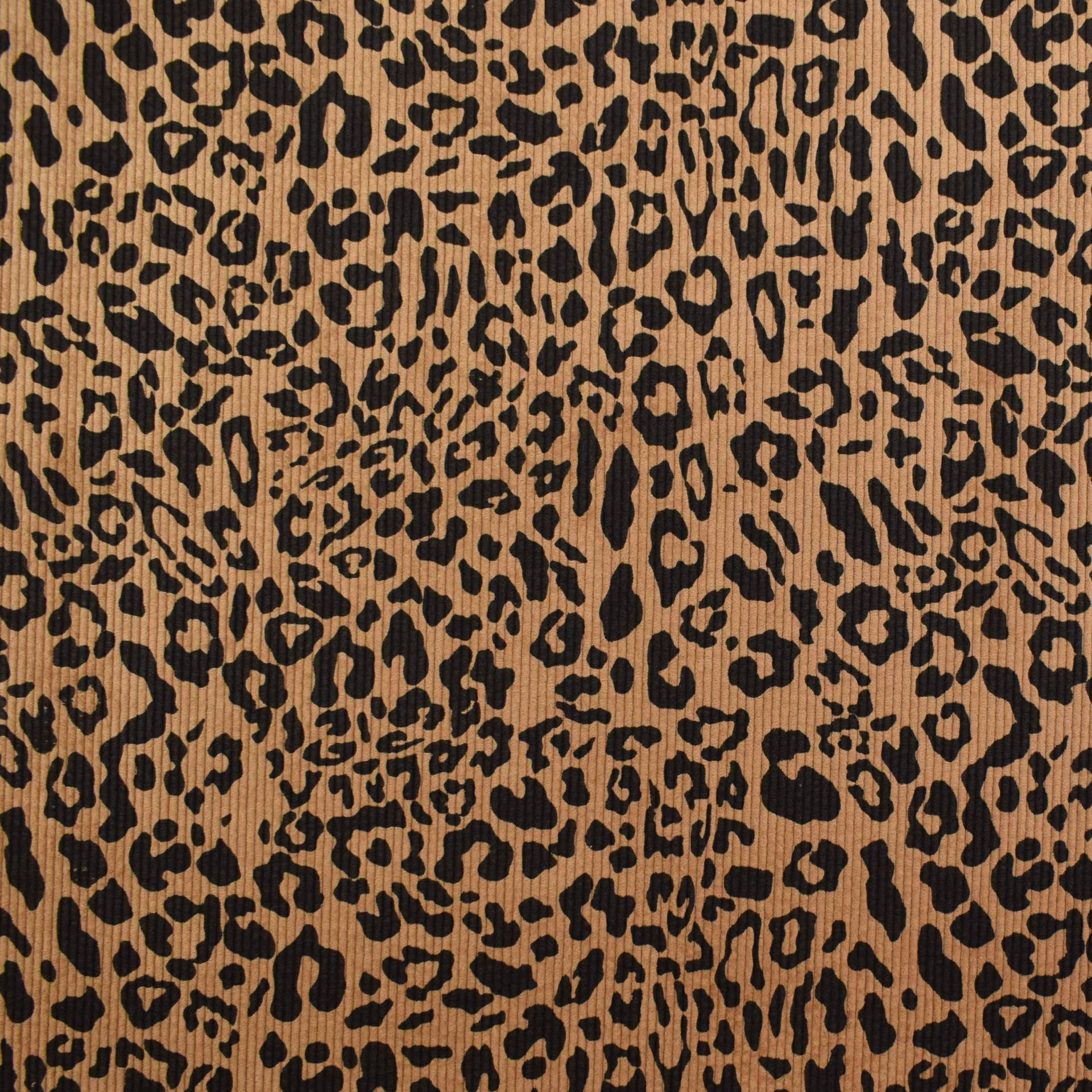 Cord Leopard, caramel Cord Leopard, caramel von Stoffe Hemmers