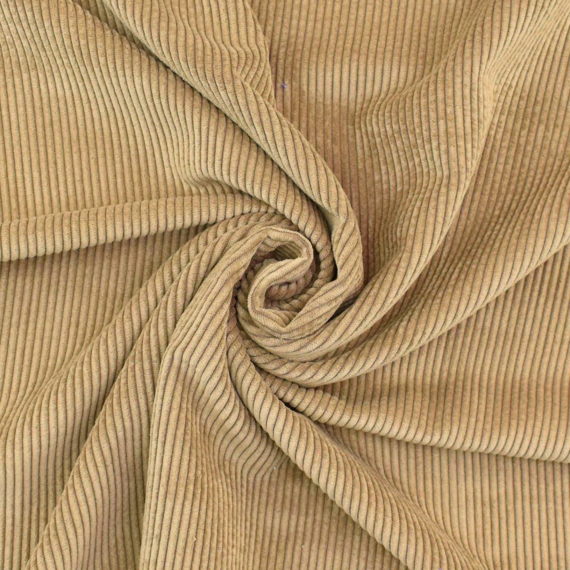 Cord Uni, beige von Stoffe Hemmers