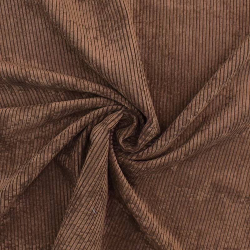 Cord Uni, dunkelbraun von Stoffe Hemmers