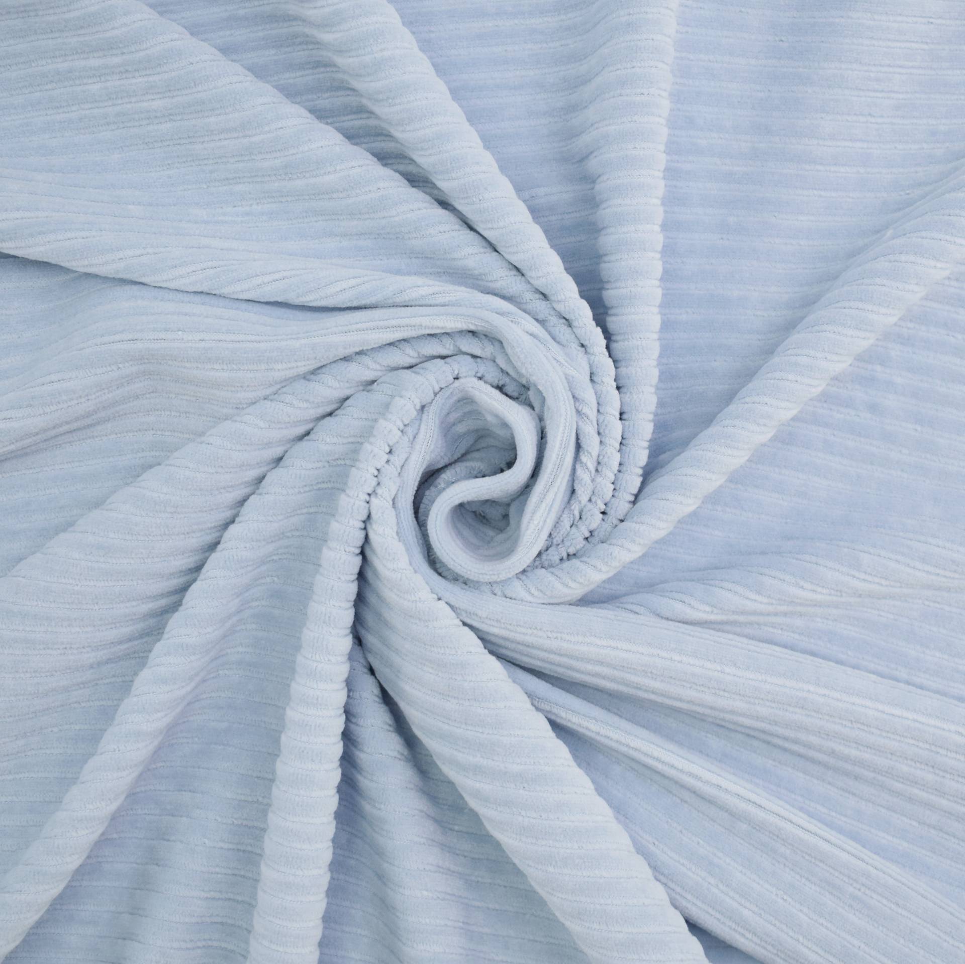 Cordjersey breit, hellblau Cordjersey breit, hellblau von Stoffe Hemmers