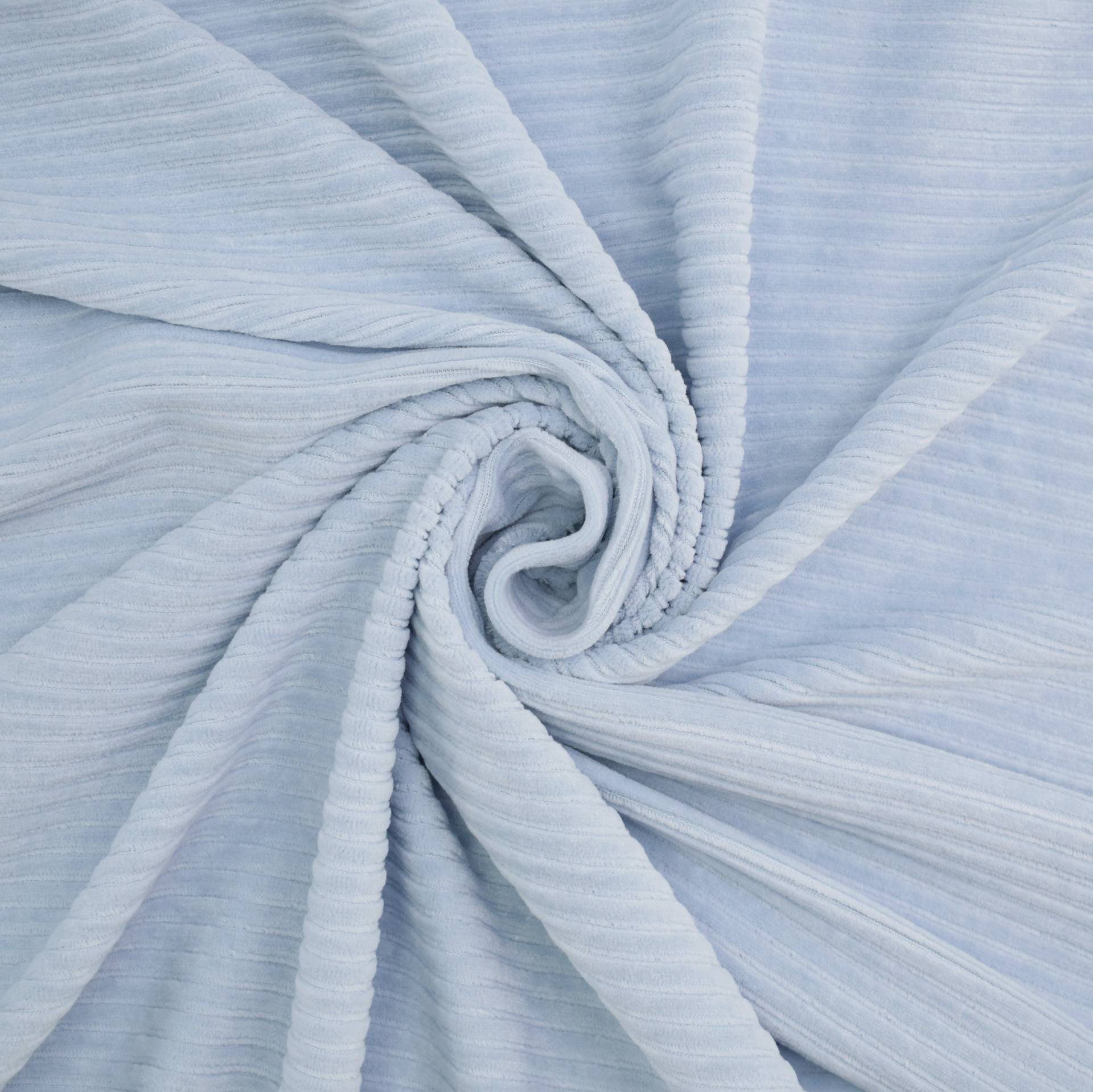 Cordjersey breit, hellblau Cordjersey breit, hellblau von Stoffe Hemmers