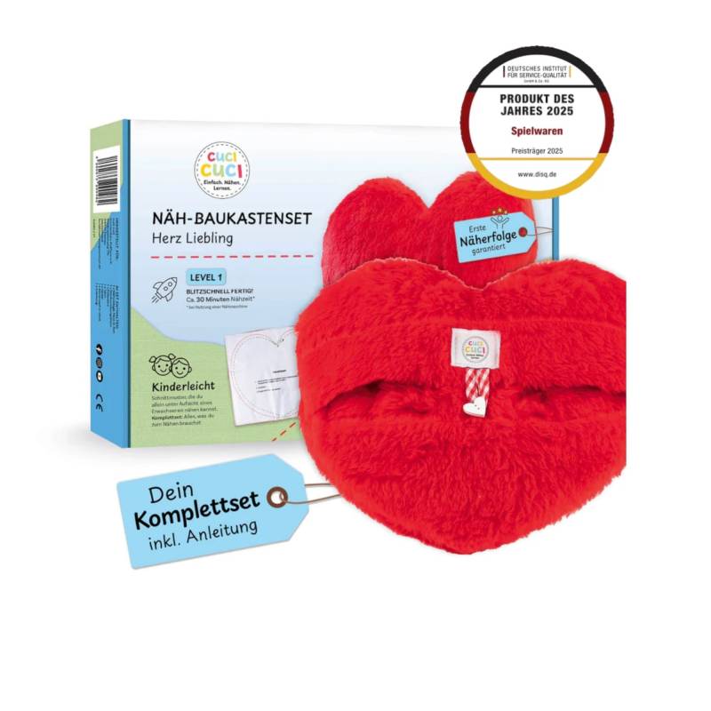 Cuci-Cuci Näh-Baukastenset Herz Liebling von Stoffe Hemmers