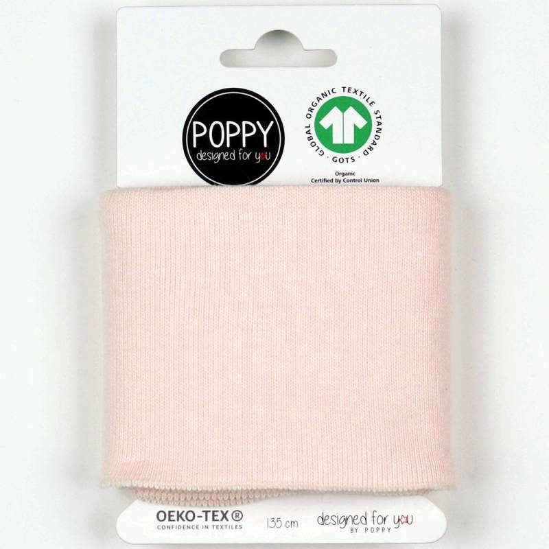 Cuff Bündchen Uni, hellrosa Cuff Bündchen Uni, hellrosa von Stoffe Hemmers