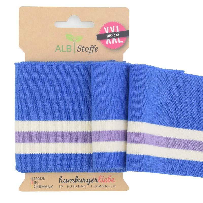 Cuff me College Albstoffe Hamburger Liebe Beetles & Bugs XXL, blau von Stoffe Hemmers