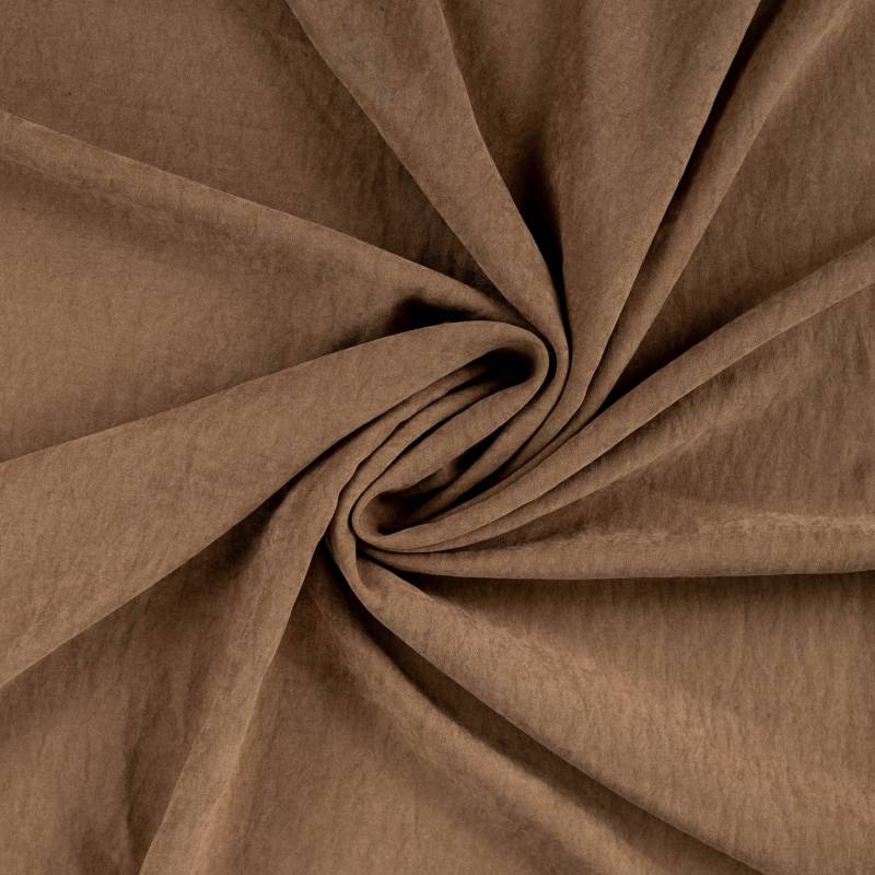 Cupro Satin, braun von Stoffe Hemmers