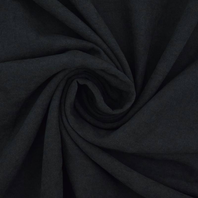 Cupro Satin, schwarz von Stoffe Hemmers