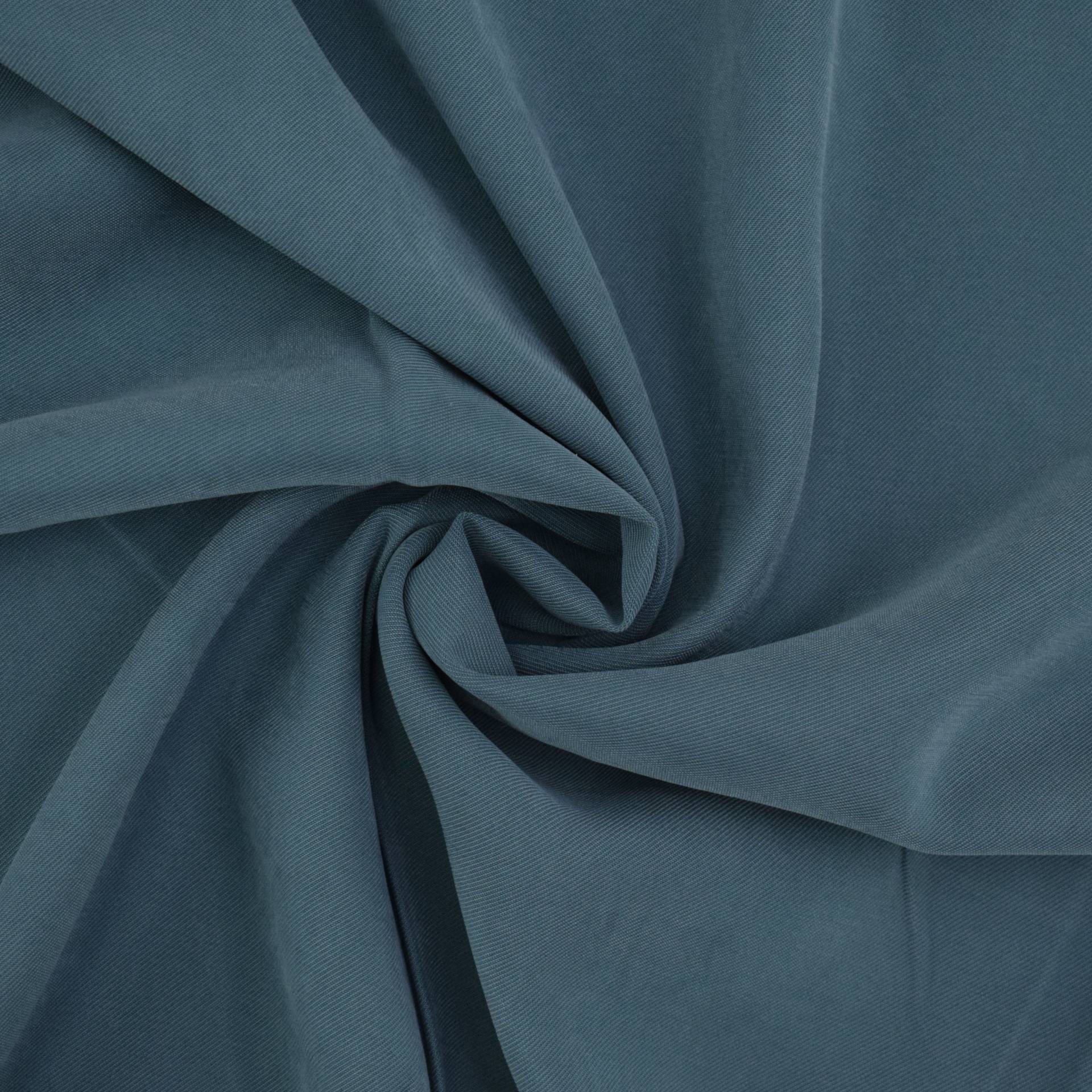 Cupro Twill Pia, blasspetrol von Stoffe Hemmers