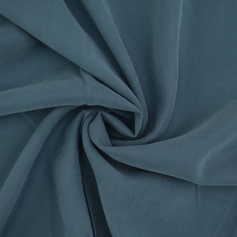 Cupro Twill Pia, blasspetrol von Stoffe Hemmers