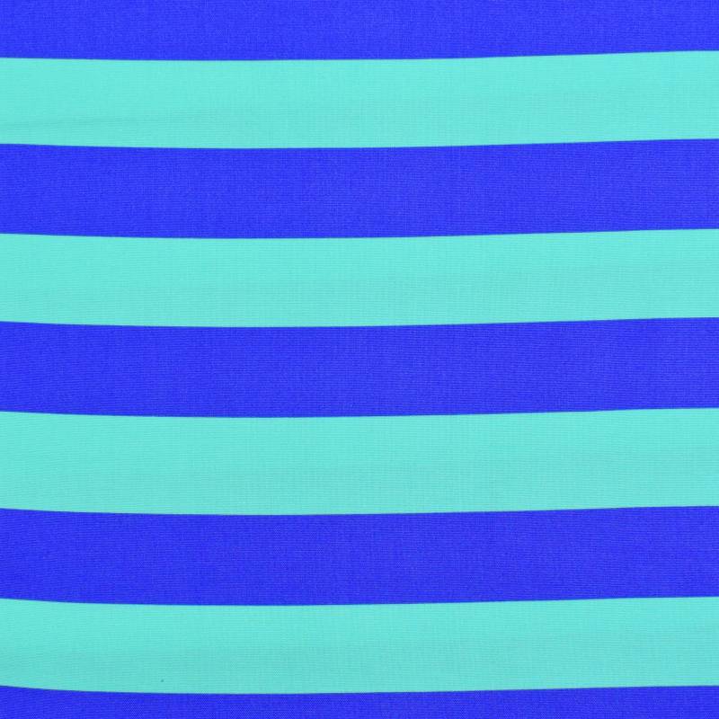 Dekostoff Canvas Blockstreifen, blau von Stoffe Hemmers