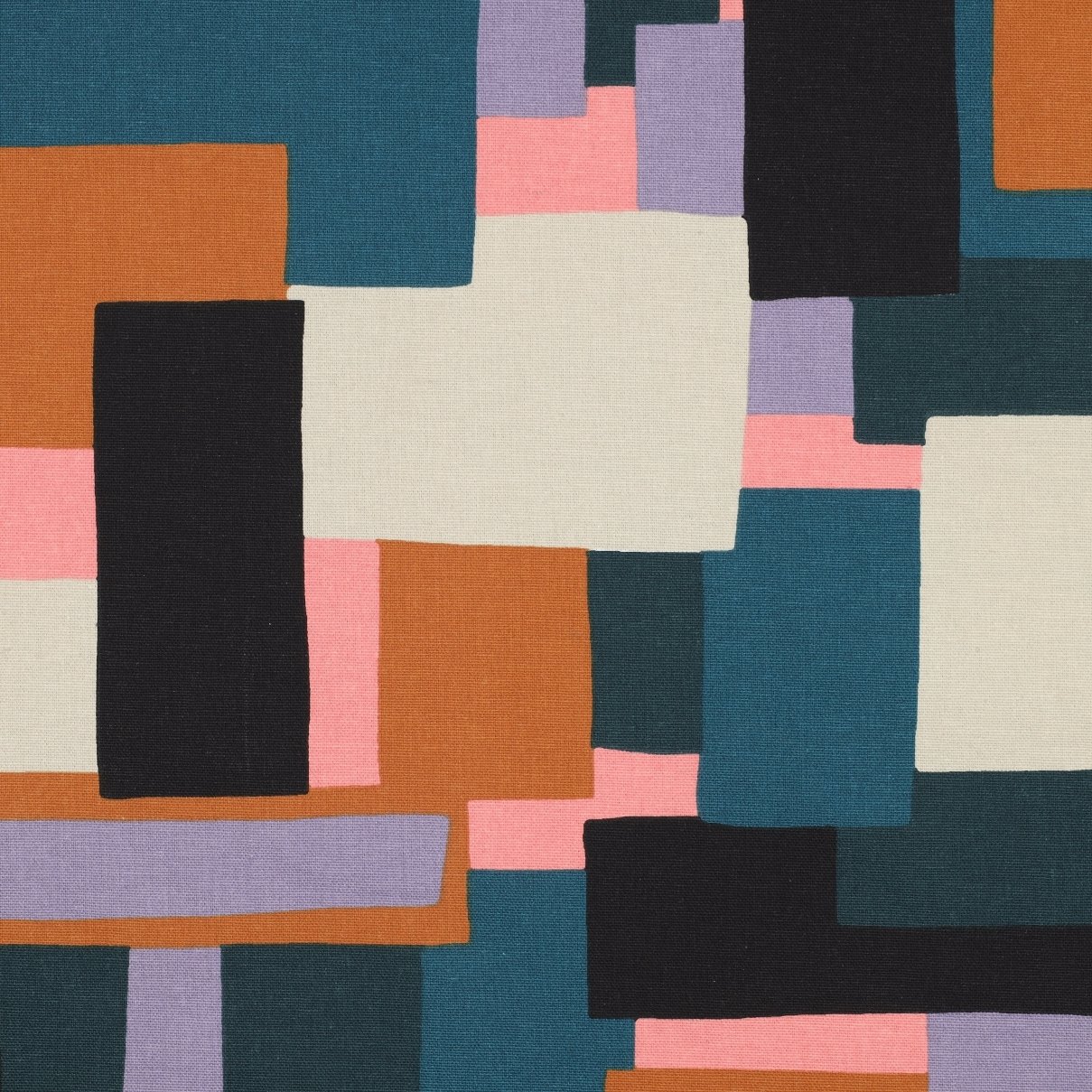 Dekostoff Canvas Cubes, petrol Dekostoff Canvas Cubes, petrol von Stoffe Hemmers