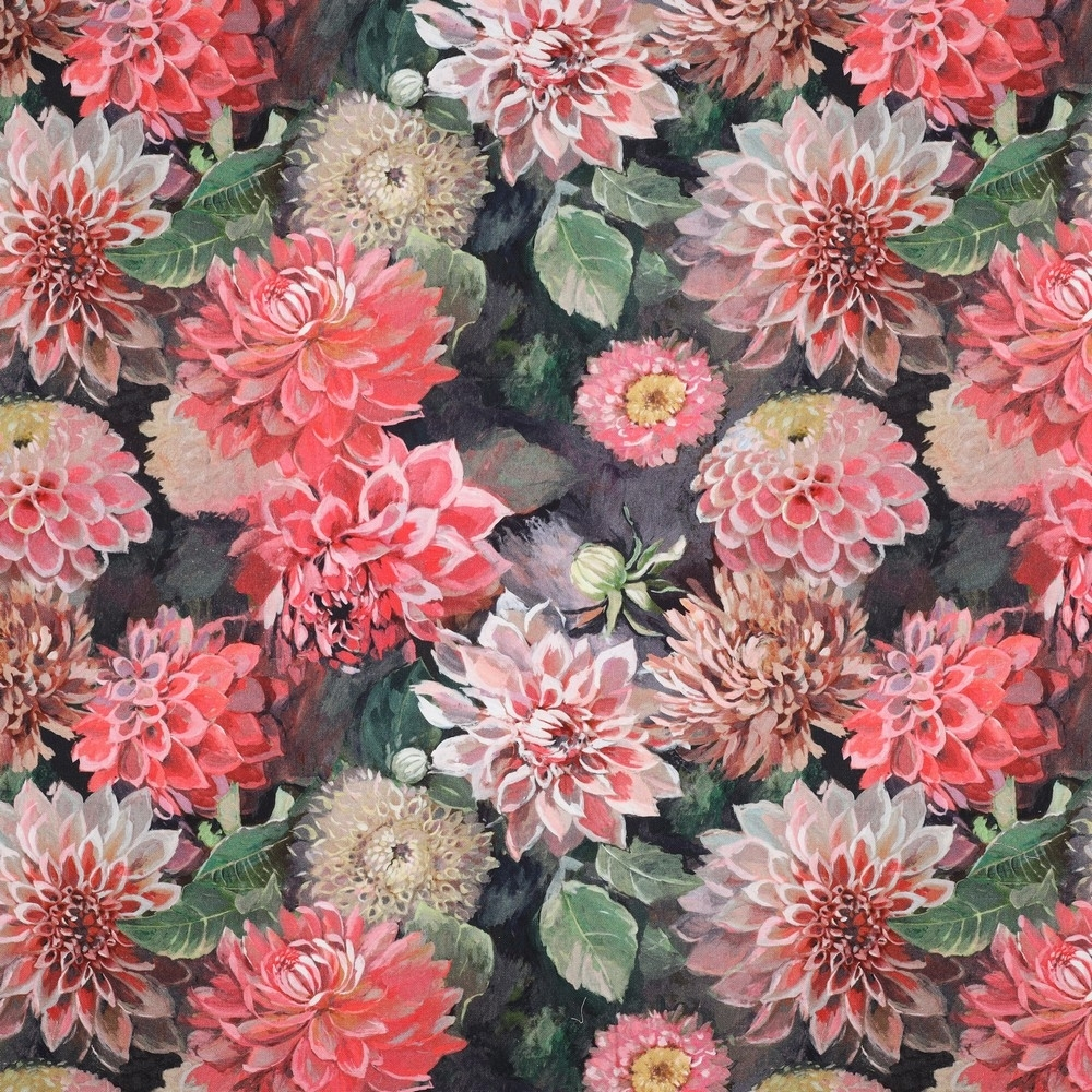 Dekostoff Canvas Dahlia, himbeere von Stoffe Hemmers
