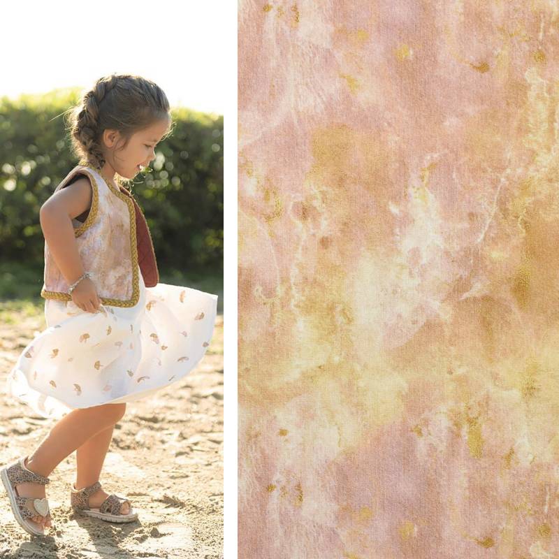 Dekostoff Canvas Marmor Poppy, rosé Dekostoff Canvas Marmor Poppy, rosé von Stoffe Hemmers